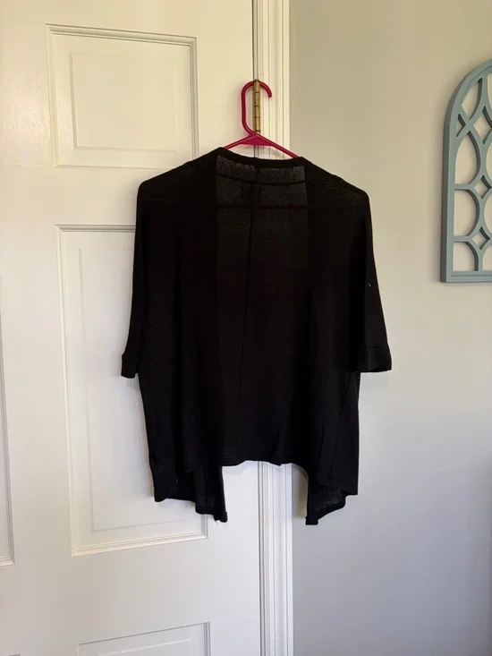 Old Navy Black Open Knit Cardigan - Picture 4 of 4